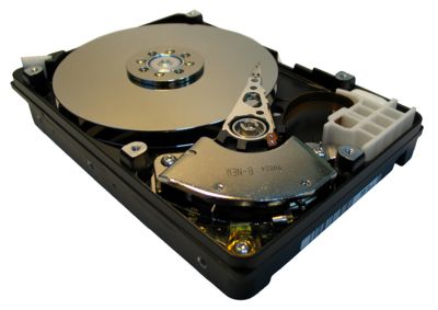 Hard disk drive - inside view