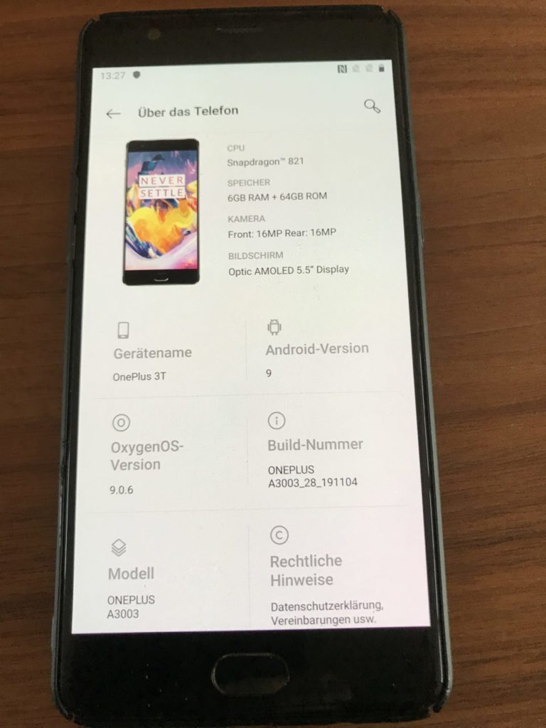 OxygenOS 9 / Android 9