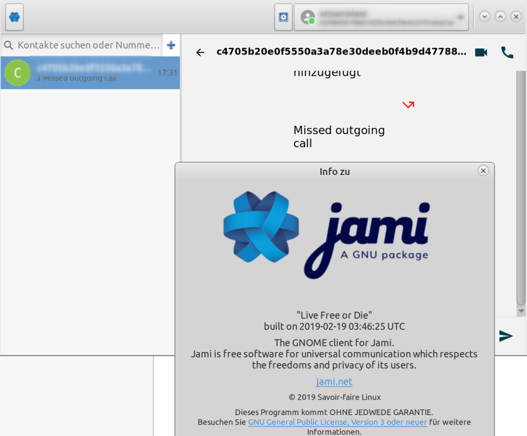 Jami - Linux Desktop